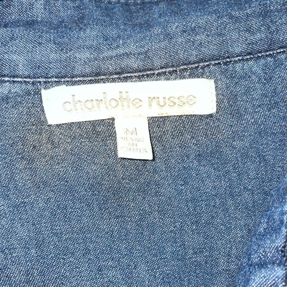 Charlotte Russe Brand Long Sleeve Denim Dress - Picture 3 of 3